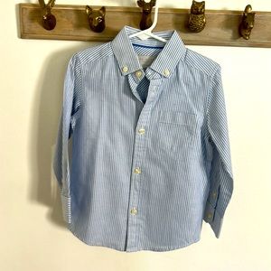 Beautiful blue and white striped collared boys shirt 4T